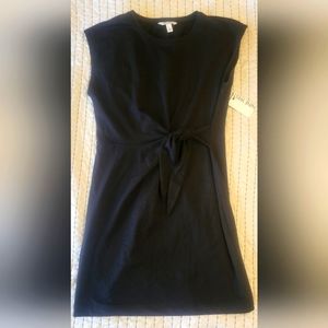 Tie T-Shirt Black Dress Nine West NWT Size L